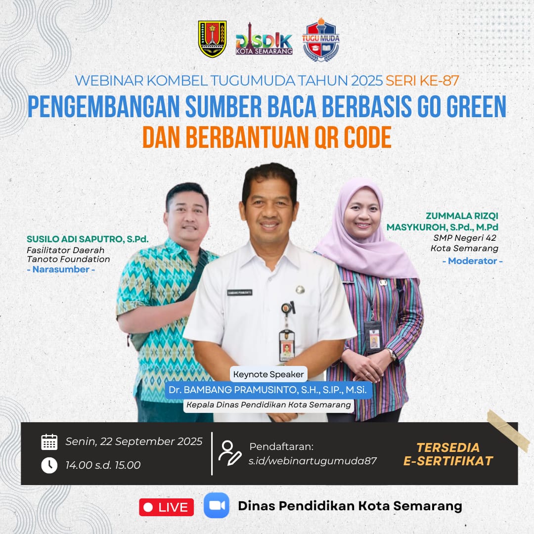 WEBINAR KOMUNITAS BELAJAR TUGUMUDA SERI KE-87